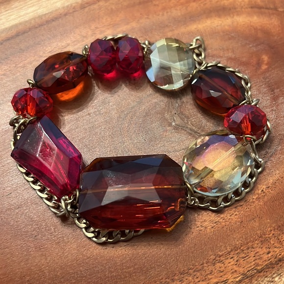 CACHE RED GEMSTONE BEADED BRACELET - Picture 7 of 8